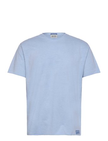 Scotch & Soda Raw Edge Relaxed Fit T-Shirt - Blue - XXL