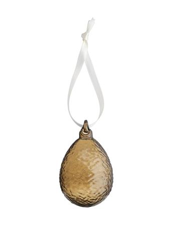 Gry Hanging Egg Cognac 2-Pack Home Decoration Seasonal Decoration Brown Cooee Design
