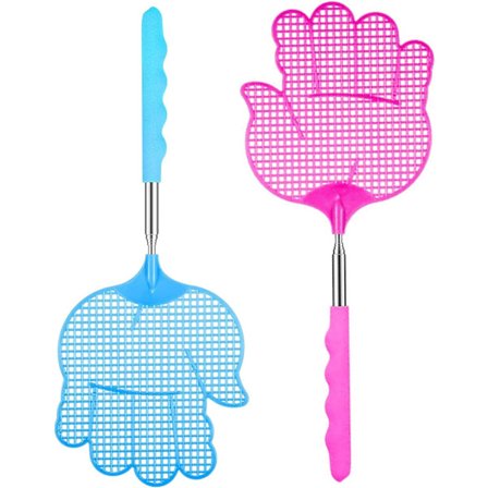 2 stycken flugsmällare, flugsmällare i plast, flugsmällare i olika färger