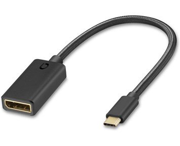 Andersson USB-C-DP - Adapter 8K 0,25M Black - DisplayPort till USB-C-adapter (8K)