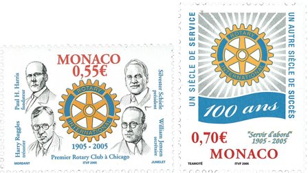 Monaco - Rotary - Postfrisk sæt 2v