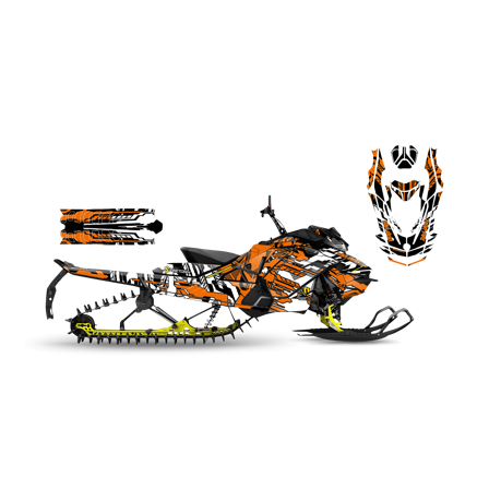 Tarrasarja SweTown Ectic - Oranssi - Ski-Doo Summit SP 850 E-Tec 146 2018-2022