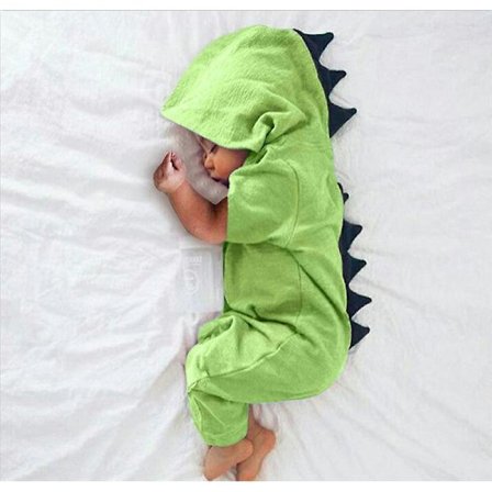 Baby Clothes New Baby Boys Girls Clothes Baby Dinosaur Hooded Jumpsuit Outfits Autumn Winter Kids Clothing