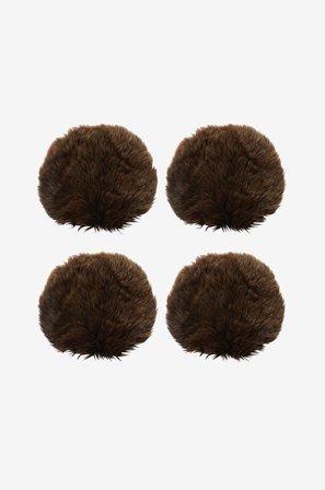 Skinnwille - Istuintyyny Gently 4-pack - Ruskea - Istuintyynyt & pehmusteet - 34 - - Homeroom