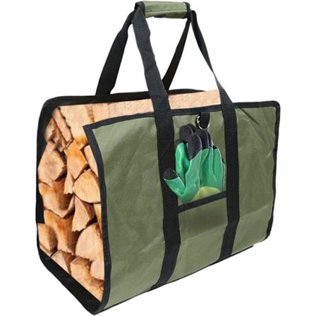 (Grønn) Premium vedbærer Tote Bag 39,4”x18,5” Heavy D