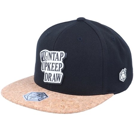 Critiql Hit - Untap Upkeep Pvc Patch Black/Cork Snapback Snapback Black Cap - @ Hatstore