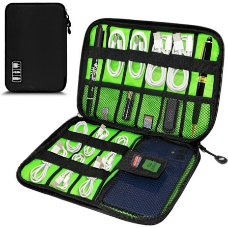 Elektronik Organizer, Rejseledning Organizer Pung, Bærbare Kabel Organizer Tasker, Rejse Elektronisk Tilbehør Opbevaringsetui til Kabler, Ledninger, 