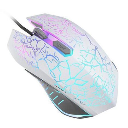 Sjq Gaming Mus Usb Kablet 2400 Dpi Ergonomisk Gamer Mus Led Bakgrunnsbelyst