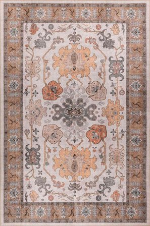 Hanah Home - Tæppe-Rowen - Brun - Fladvævede tæpper - 115X160 - Fra Homeroom