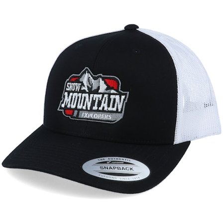 Iconic - Noir trucker Casquette - Snow Mountain Explorers Black/White Trucker @ Hatstore