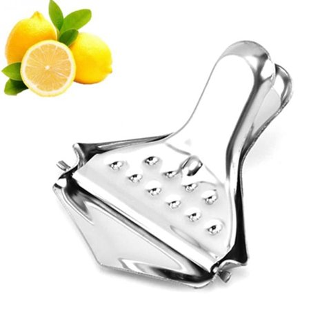 Sitruunaliivien puristinsetti, manuaalinen sitruspuristin, ruostumattomasta teräksestä valmistetut appelsiinikäsipuristimet ja akryyli