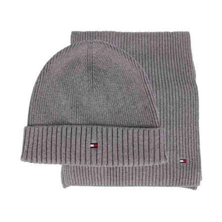 Tommy Hilfiger, Sjaals Grijs Grijs, Heren, Maat:ONE Size,Katoen