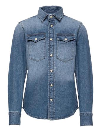 Jjesheridan Shirt L/S Jr Blue Jack & J S