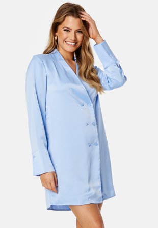 VILA Dillilah V-Neck L/S Tunic Dress Serenity Klær