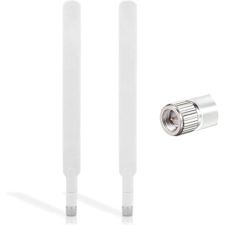 2 stk SMA 4G LTE Antenne SMA Hane Mobil WiFi Antenne 10dBi