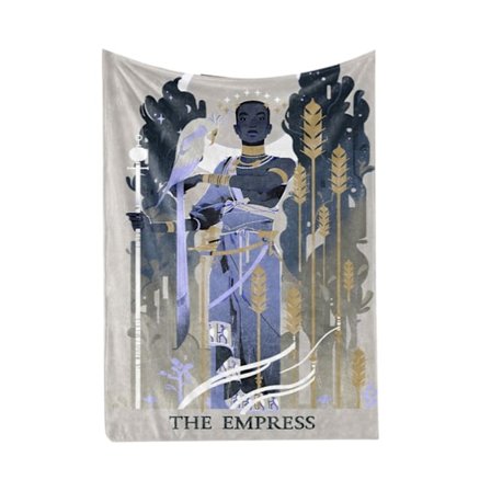 Tarot-kortin nukkumispeitto, juhlallinen koristepeitto, hauska ihoystävällinen koti-, toimisto-, hotelli- ja matkustajapeitto, 47,2 x 59,1 tuumaa