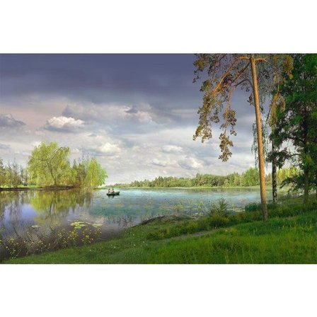 Diamond Painting - Maisema järvellä 30 x 40 cm, 5D Diamond Painting - Kangas, Strassit, Lapset, Aikuiset, Puzzle, Piirustus, Seinäkoriste