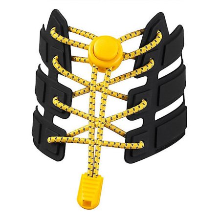 2 par elastiske snørebånd med hurtigudløsning - Hurtig snøresystem for unik komfort og stærkt hold (120 cm)