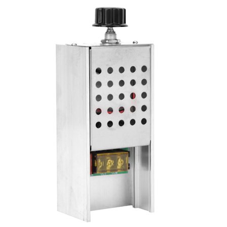 6000W 220V SCR AC Elektronisk Spenningsregulator Hastighetskontroll Dimming Termostat med Skall
