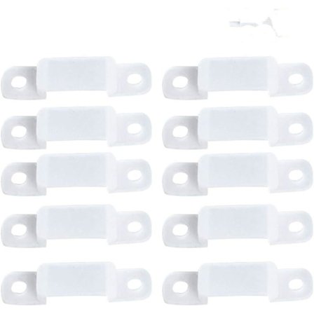 Lysstrim Montering Beslag Klip, 8/10/12mm Silikoneholder Klip