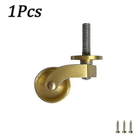 1/4pcs Universal Furniture Caster Antique Casters Wheels Vintage Brass