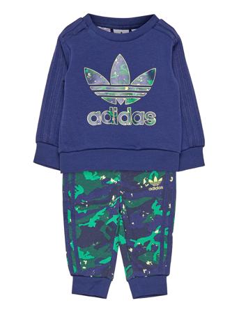 Camo Print Crew Set Blue Adidas Originals