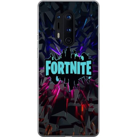 Yhteensopiva Puhelinkuori OnePlus OnePlus 8 Pro Pelit inspiraatio abstrakti logo suunnittelu räjähtävillä muodoilla, neon valot ja dynaaminen ener