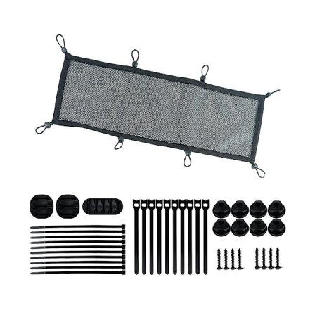 Pöydän alle kiinnitettävä johtojenhallintaverkko, ylimääräinen johtoverkko, joustava johtojenhallintaverkko, pöydän alle kiinnitettävä verkko [DB]