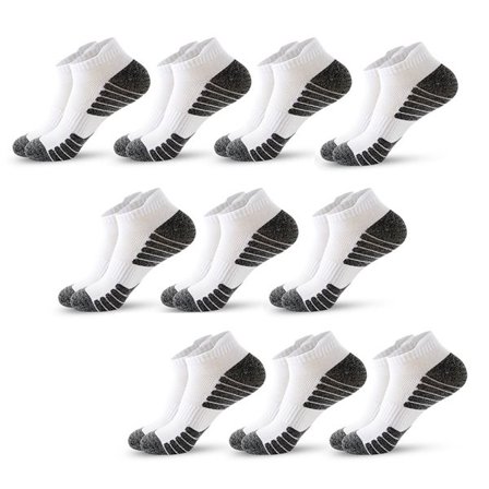 Nilkkasukat 38-45 10-pack - Valkoinen