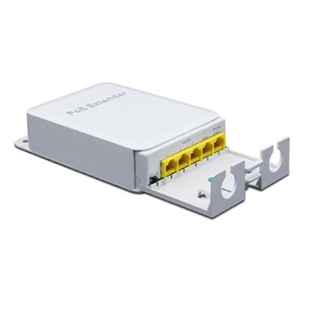 5 Port Vattentät POE Extender 4 Port Repeater Utomhus Nätverk IP55 VLAN 44-57V för POE Kamera Wierl