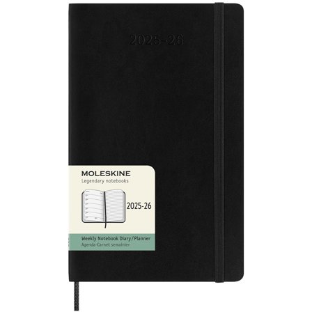 Moleskine Kalender 18M WeekNote Soft Cover Large Black