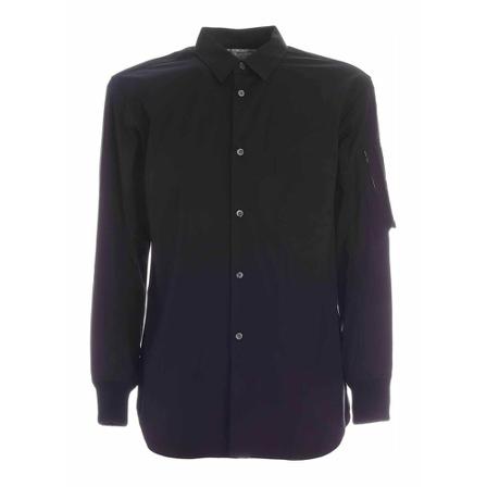Comme des Garçons, Bomber Shirt Czarny, Mężczyzna, Rozmiar: M