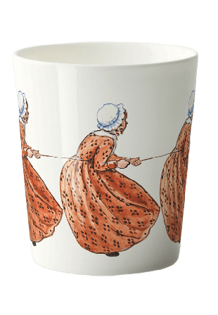 Design House Stockholm Elsa Beskow Mugg 28cl Aunt Brown Kök & matlagning Vit