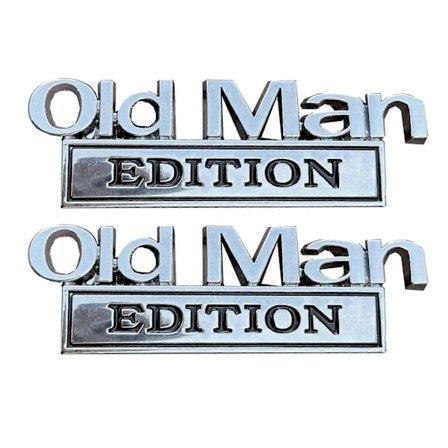 Represeint Old Man Edition Bilemblem Universell Passform Biltilbehør For Alle Kjøretøy