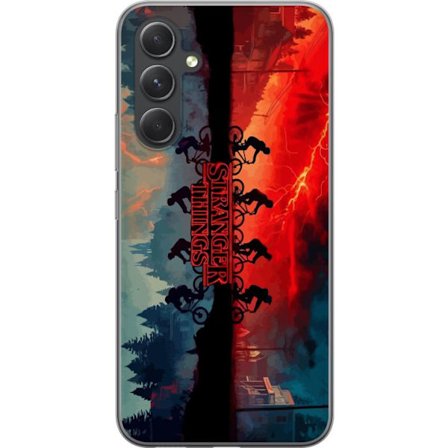 Yhteensopiva Puhelinkuori Samsung Galaxy A55 Madison Beer kollaasi Y2K-estetiikalla tähdillä, pastelliväreillä ja pop-inspiroidulla muotoilulla