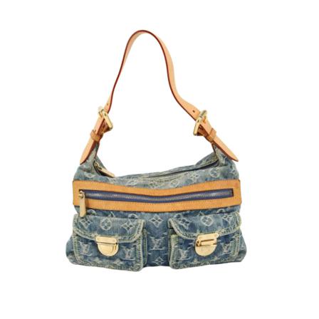 Louis Vuitton Vintage, Pre-owned Denim louis-vuitton-bags Blauw, Dames, Maat:ONE Size