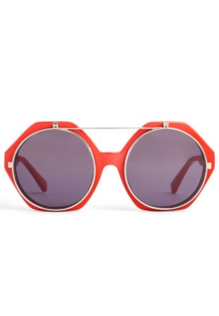 Mini Rodini Flip-up Solglasögon Unisex Röd ONESIZE