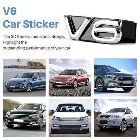 Auto Emblem V6 Sticker til Teramont Phideon Magotan Tiguanl V6 Sticker