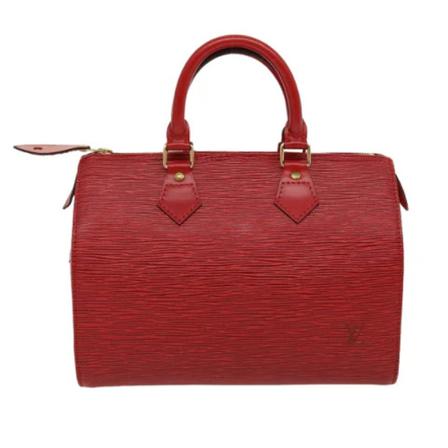 Louis Vuitton Vintage, Pre-owned Leather Speedy Bag Rood, Dames, Maat:ONE Size