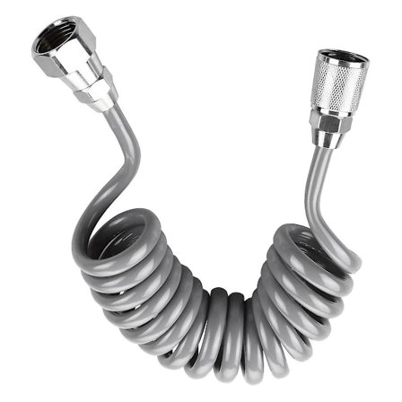 Diskho Blandare Slang 348 cm, Flexibel Teleskopisk Duschslang VVS Toalett Bidéspruta [DB]