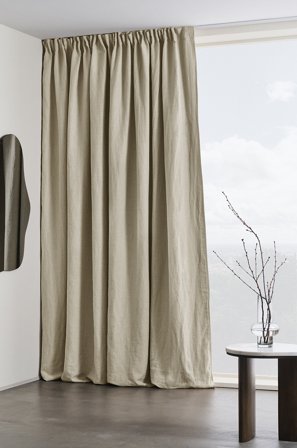 Jotex - Mørkleggingsgardin Lin 1-lengde Ekstra Bred Linbeige - AURORA - Kjøp Lingardiner hos Jotex