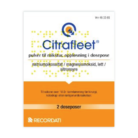 Citrafleet Pulver til mikstur doseposer, 2 x 1 stk.