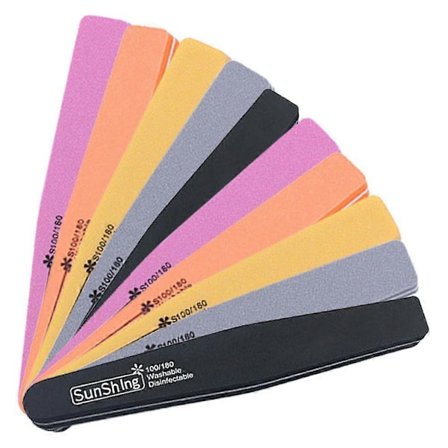 10 stk. Neglebufferblokk Svamp Neglefiler Negleutstyr Pedikyr Negleverktøy For DIY Salongbruk - Stil3