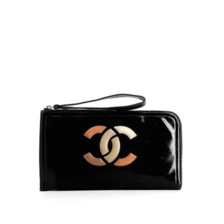 Chanel Vintage Pre-owned Wallets Sort, Dame Vintage Accessories, Størrelse: ONE Size