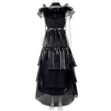 Svart Spöklik Familjeklänning Kostym Kvinnor Cosplayklänning För Halloweenfest