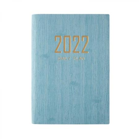 2022 Planlegger - Ukentlig, månedlig og årlig planlegger, for å nå dine mål og forbedre produktiviteten, tykt papir, innerlomme