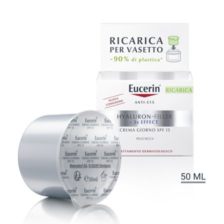 Eucerin Crema Hyaluron Filler Giorno SPF15 Ricarica 50ml