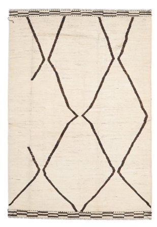 Håndknyttet Berber Style Tæppe 180X247 Beige/Brun