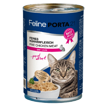 Porta21 - Feline Pure kylling 400 g - Katt - Kattefôr & kattemat - Våtfôr og våtmat - ZOO.no
