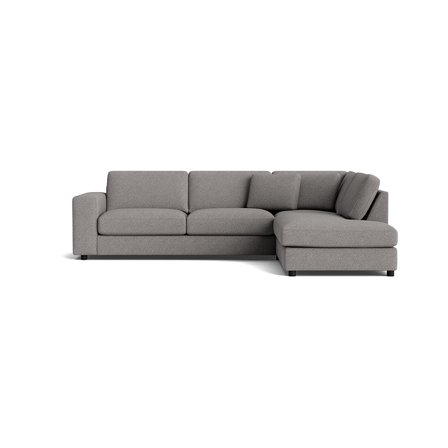 Oasis Ecksofa, rechts in Loop Grau, modernes Design mit hochwertiger Unterfederung für besten Komfort, stilvolles Polstersofa, Höhe 79cm.
